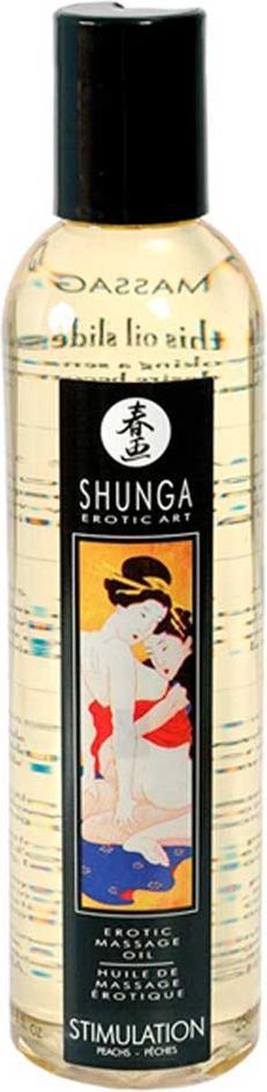 Shunga Erotic Massage Oil Stimulation Peach> Erotische massageolie Stimulation perzik