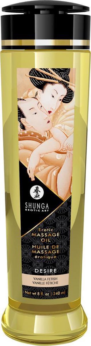 Shunga Erotische massageolie Desire vanille