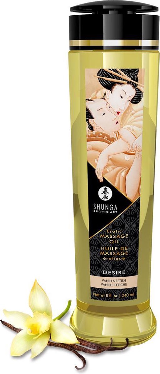 Shunga Erotische massageolie Desire vanille