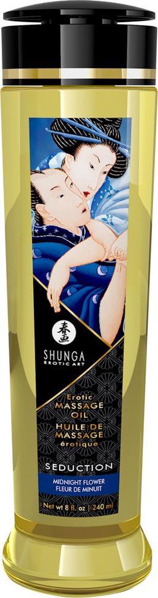 Shunga Erotische massageolie Seduction Midnight Flower