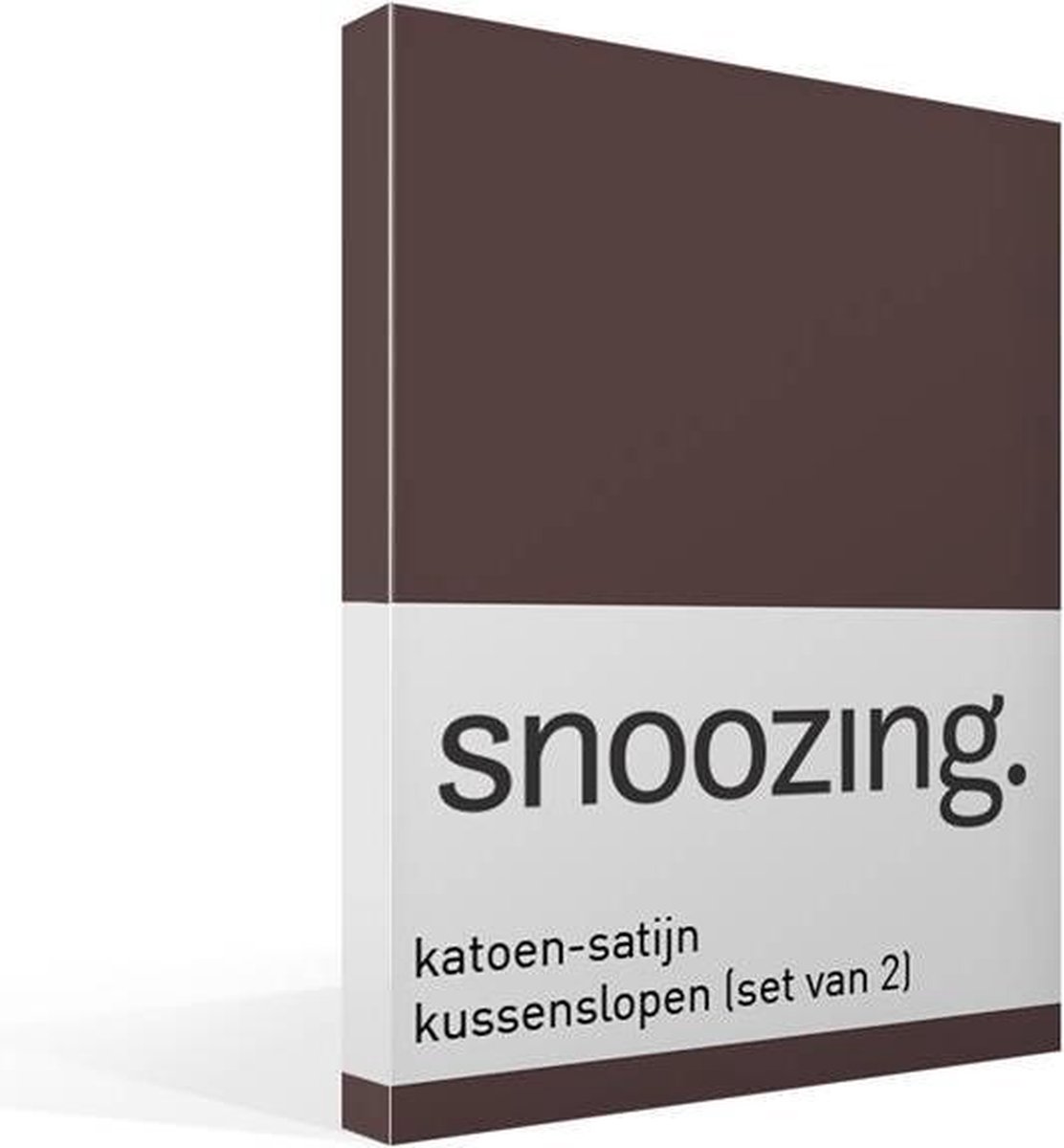 Snoozing Katoen-satijn Kussenslopen (Set Van 2) - 100% Katoen-satijn - 40x60 Cm - Kindermaat - - Bruin