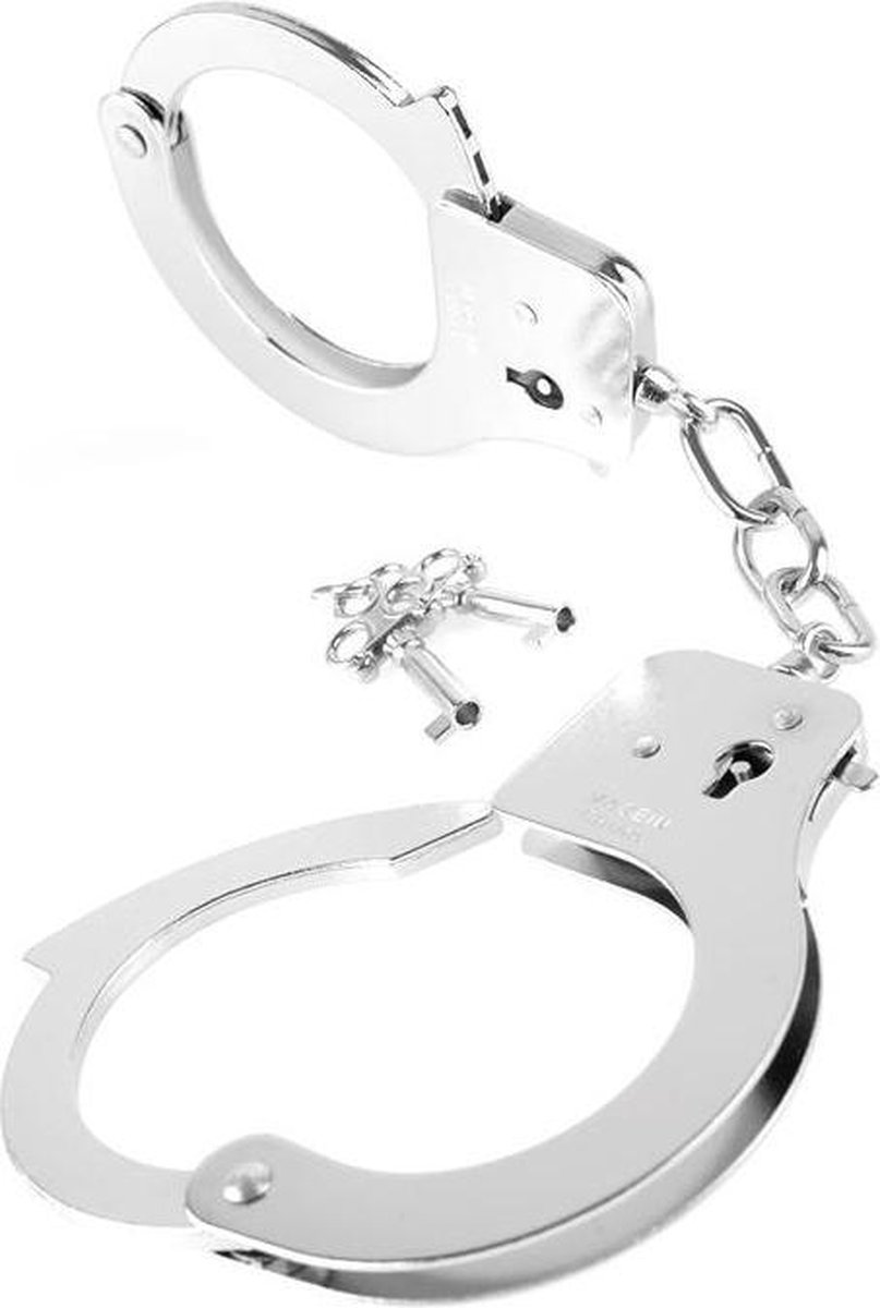 FF metalen designer handboeien - Silver