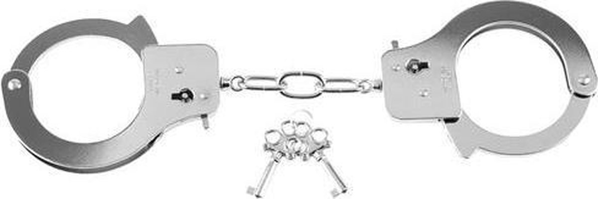 FF metalen designer handboeien - Silver