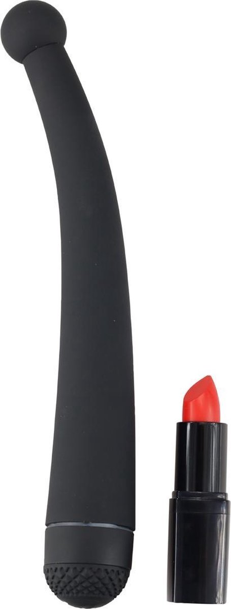 Anal Fantasy gebogen anaal vibrator - Zwart