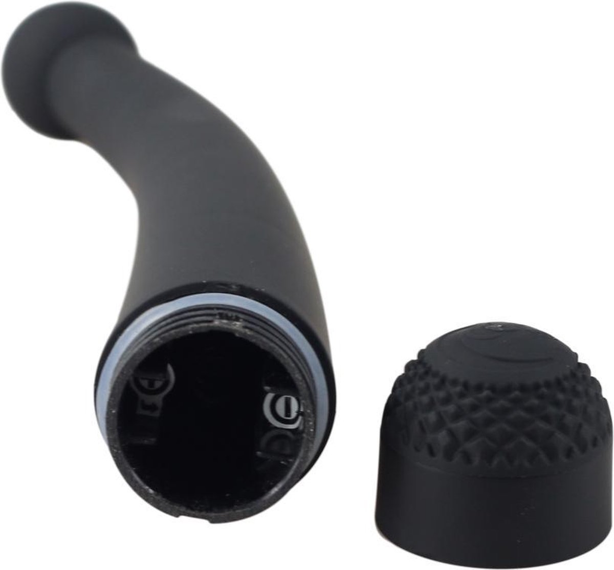 Anal Fantasy gebogen anaal vibrator - Zwart