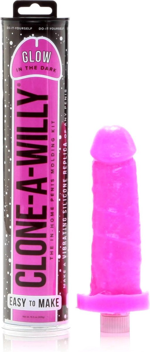 Clone A Willy Glow-In-The-Dark Hot Pink Vibrator