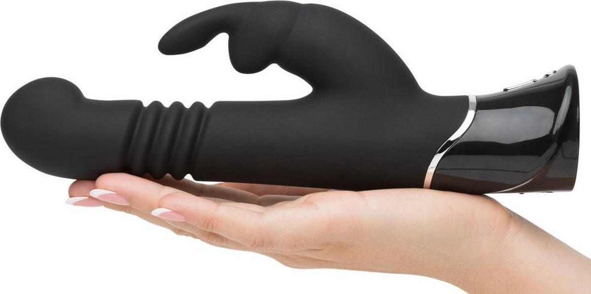 FIFTY SHADES Greedy Girl Thrusting G-Spot Rabbit Vibrator - Zwart