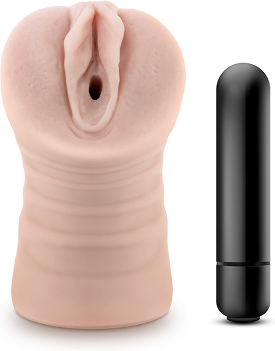 M For Men Vagina masturbator Rain met vibratiebullet