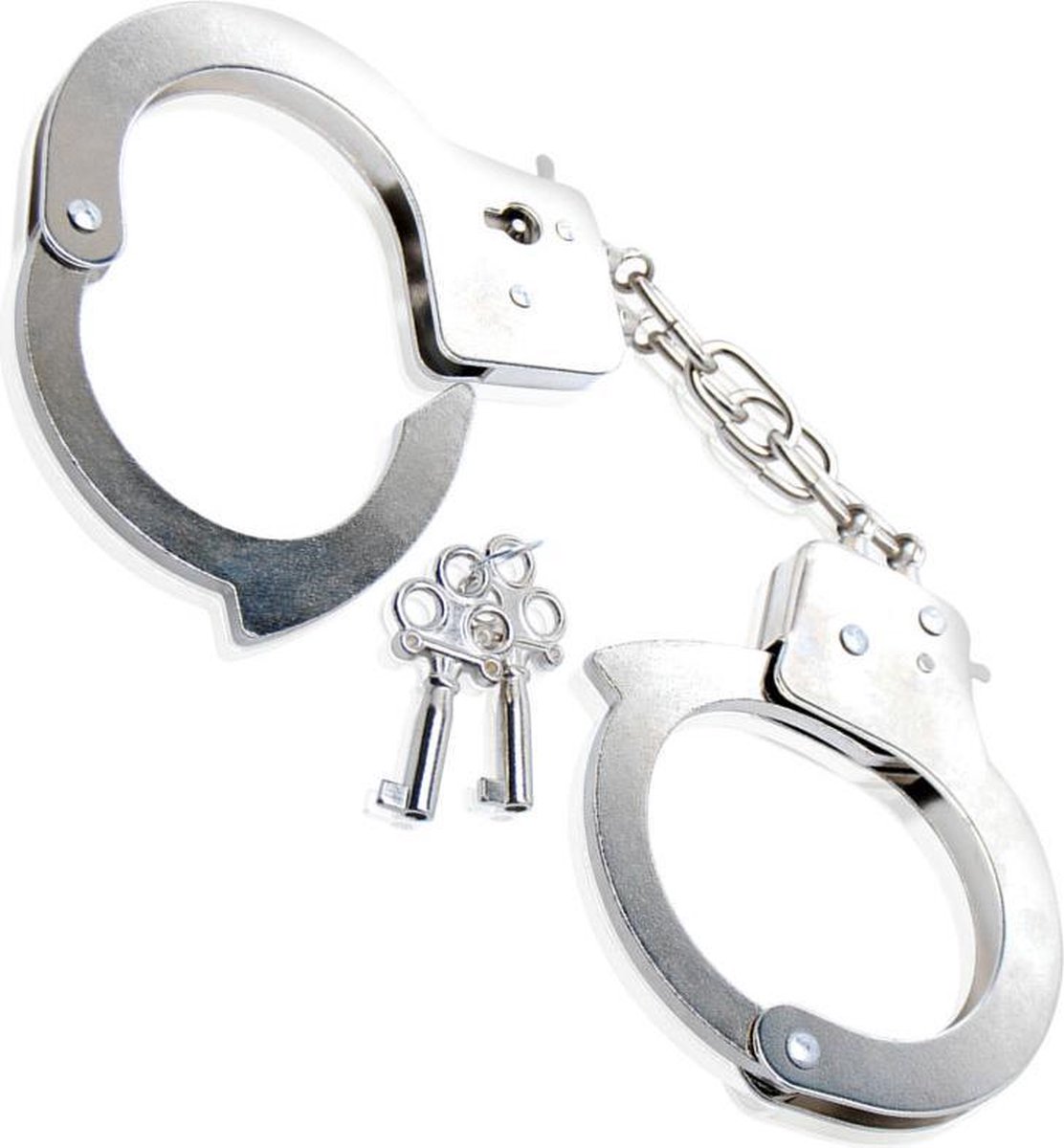 FF metalen handboeien voor beginners - Silver