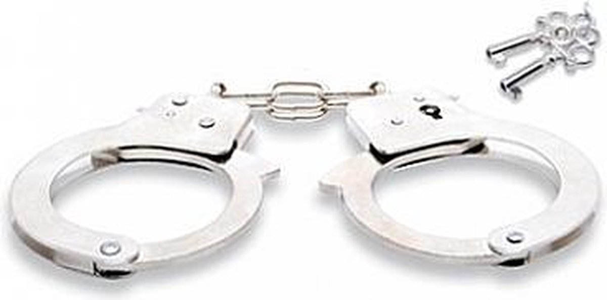 FF metalen handboeien voor beginners - Silver