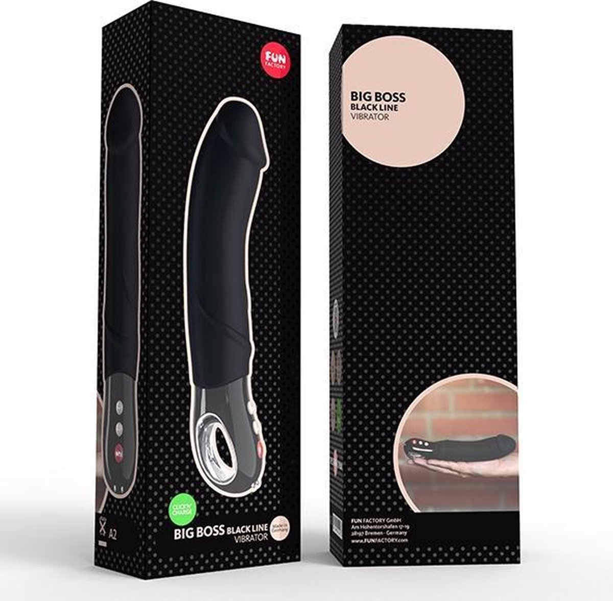 Fun Factory Big Boss G5 realistische vibrator - Zwart