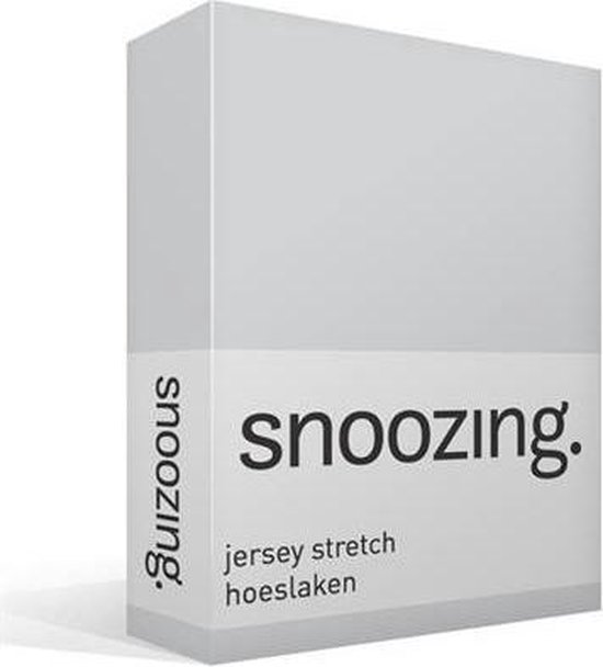 Snoozing Jersey Stretch - Hoeslaken - 160/180x200/220/210 - - Grijs