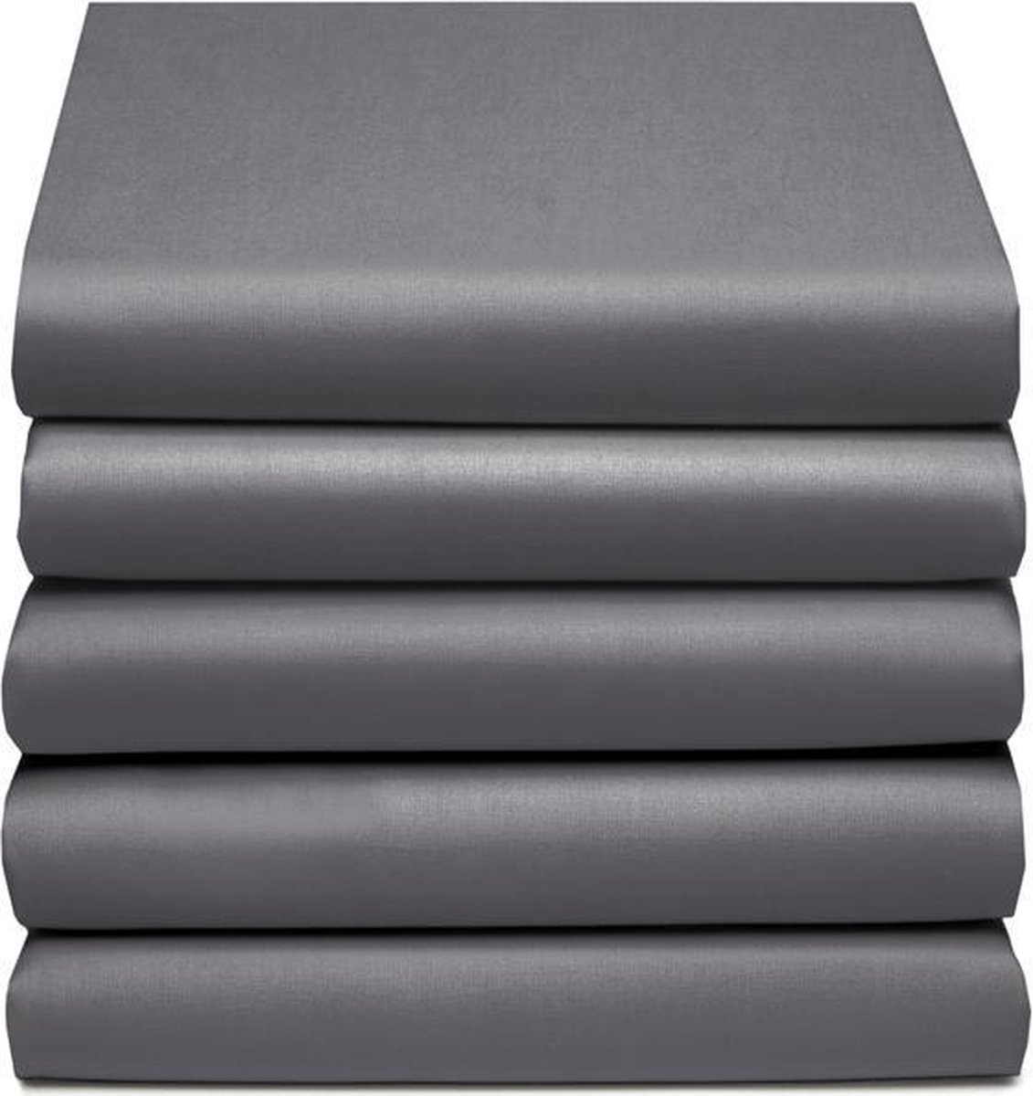 Cinderella Basic Percaline Katoen Hoeslaken - 100% Percaline Katoen - 2-persoons (120x200 Cm) - Anthracite - Grijs