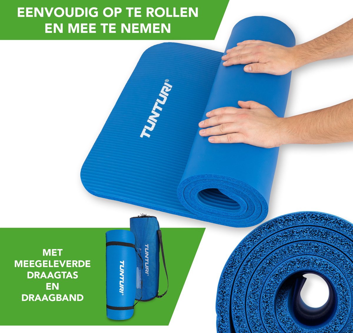 Tunturi Fitnessmat NBR Blue - Blauw