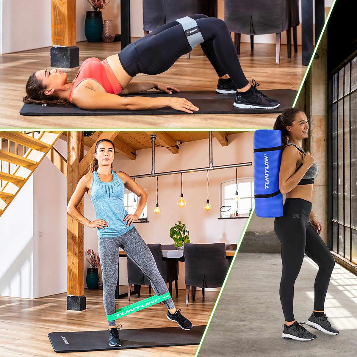 Tunturi Fitnessmat NBR Blue - Blauw