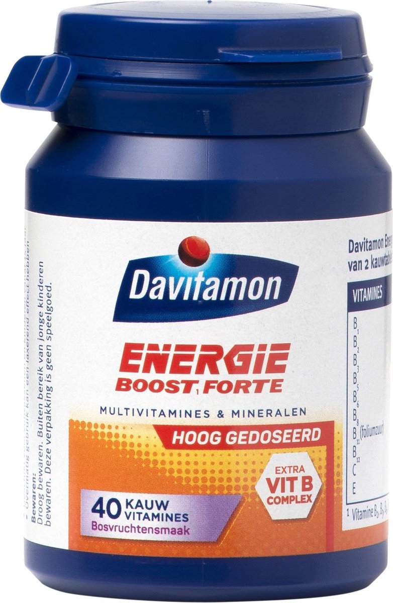 Davitamon Energie Kauwvitamines Bosvruchten