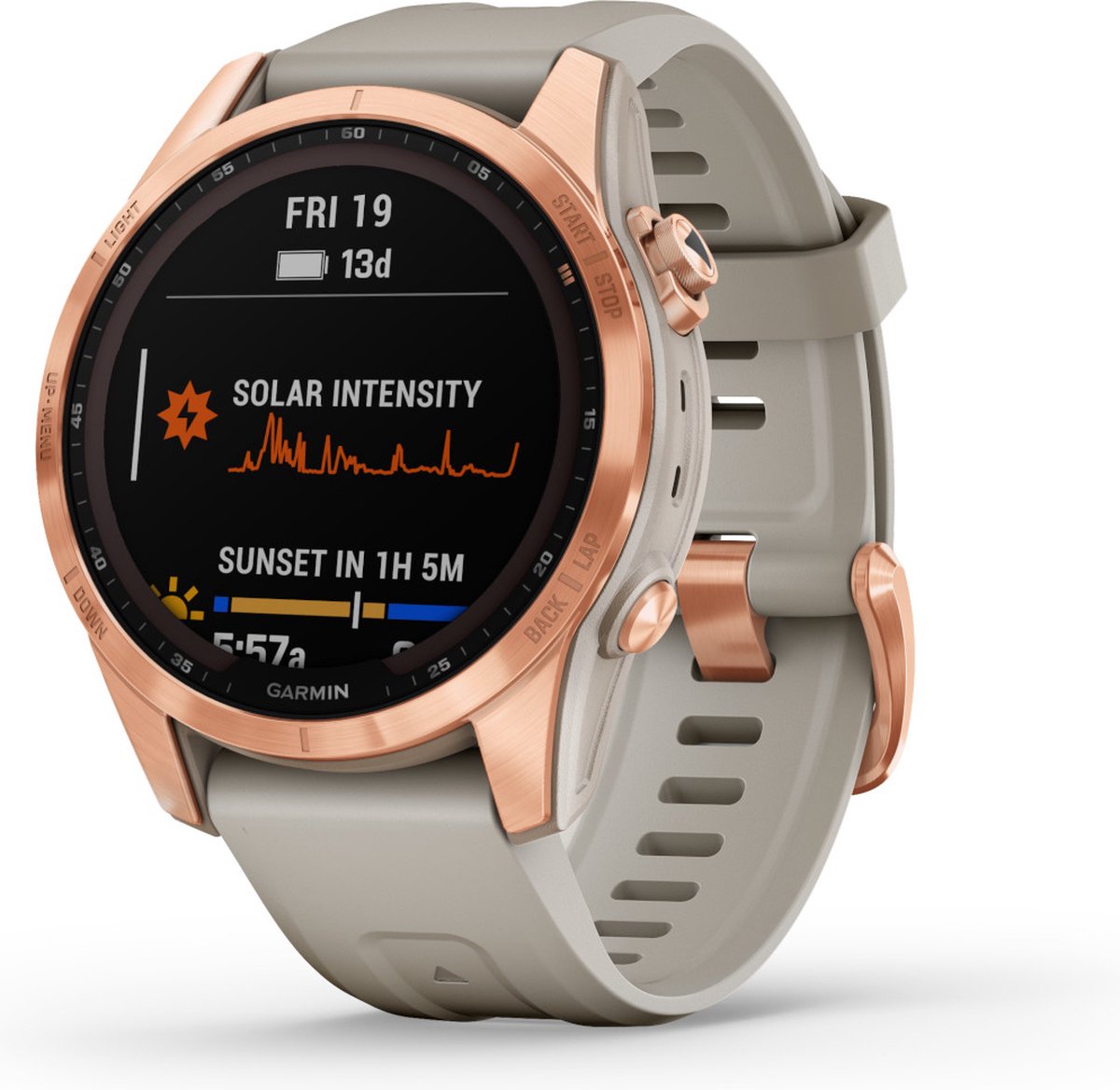 Garmin Fenix 7S Solar Roségoud 42mm