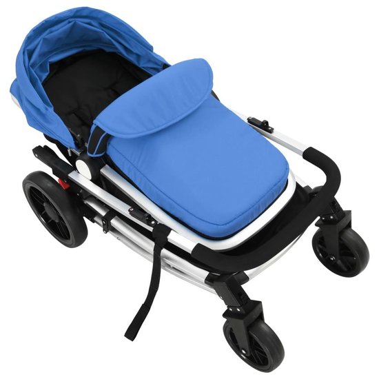 Vidaxl Kinderwagen 2-in-1 Aluminium En - Blauw