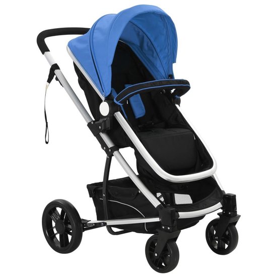 Vidaxl Kinderwagen 2-in-1 Aluminium En - Blauw
