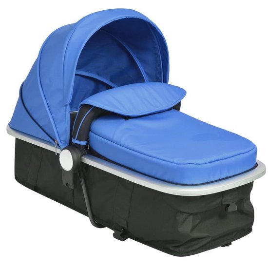 Vidaxl Kinderwagen 2-in-1 Aluminium En - Blauw