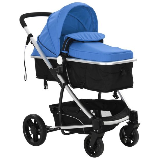 Vidaxl Kinderwagen 2-in-1 Aluminium En - Blauw