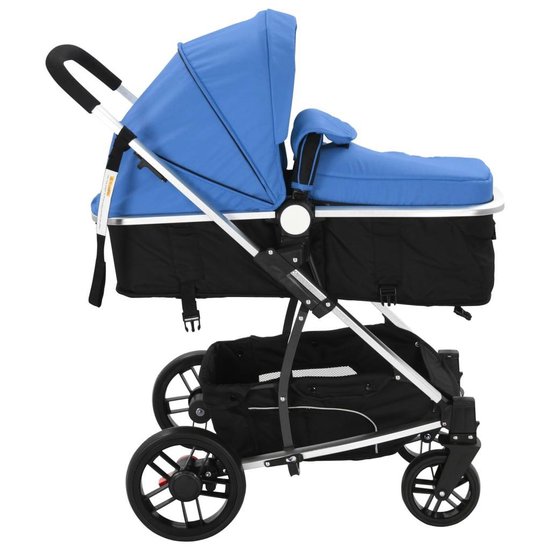 Vidaxl Kinderwagen 2-in-1 Aluminium En - Blauw