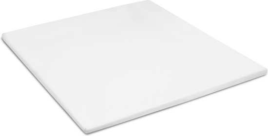 Cinderella Basic Percaline Katoen Topper Hoeslaken - 100% Percaline Katoen - 1-persoons (90x200 Cm) - White - Wit