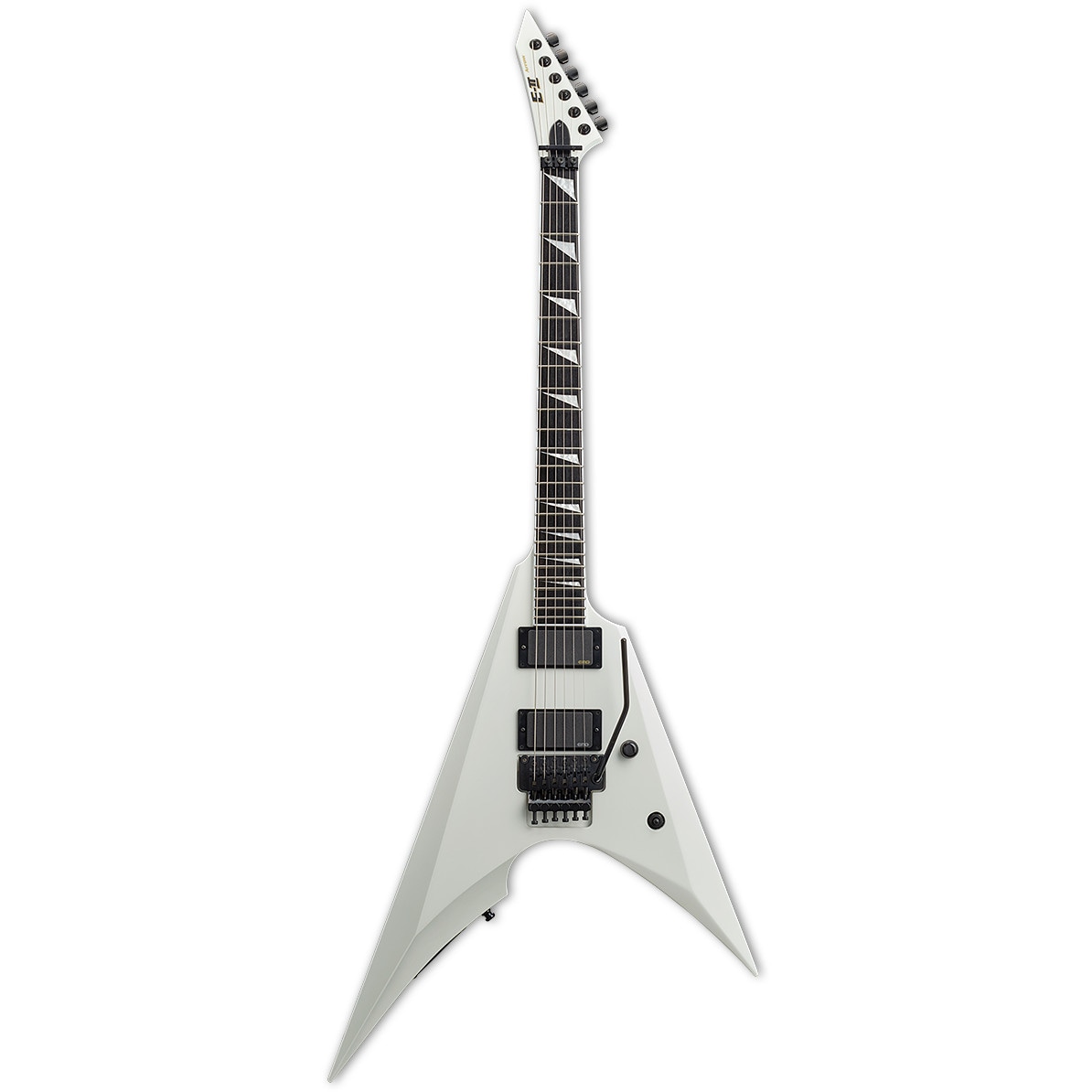 ESP guitars E-II Arrow Snow White met koffer