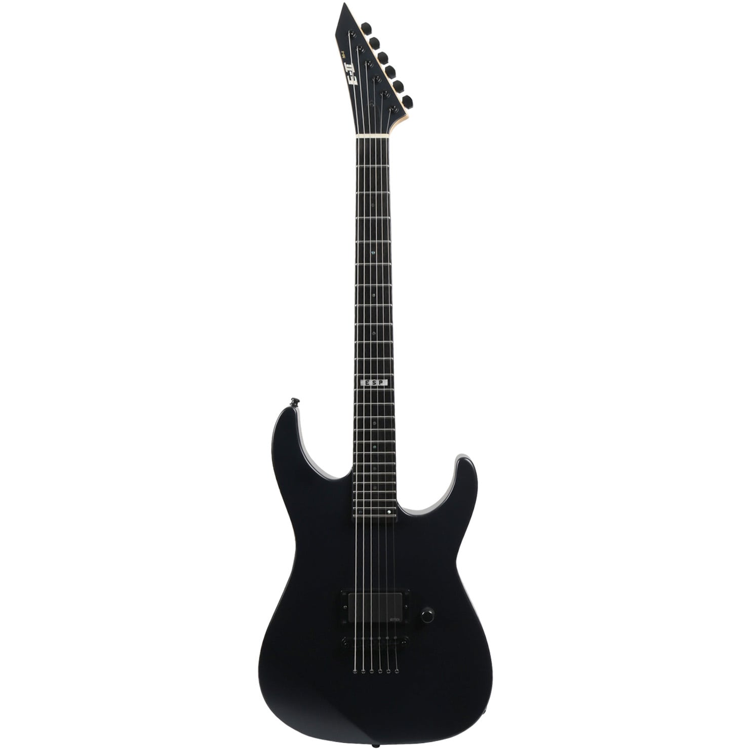 ESP guitars E-II M-I Thru NT Black Satin met koffer