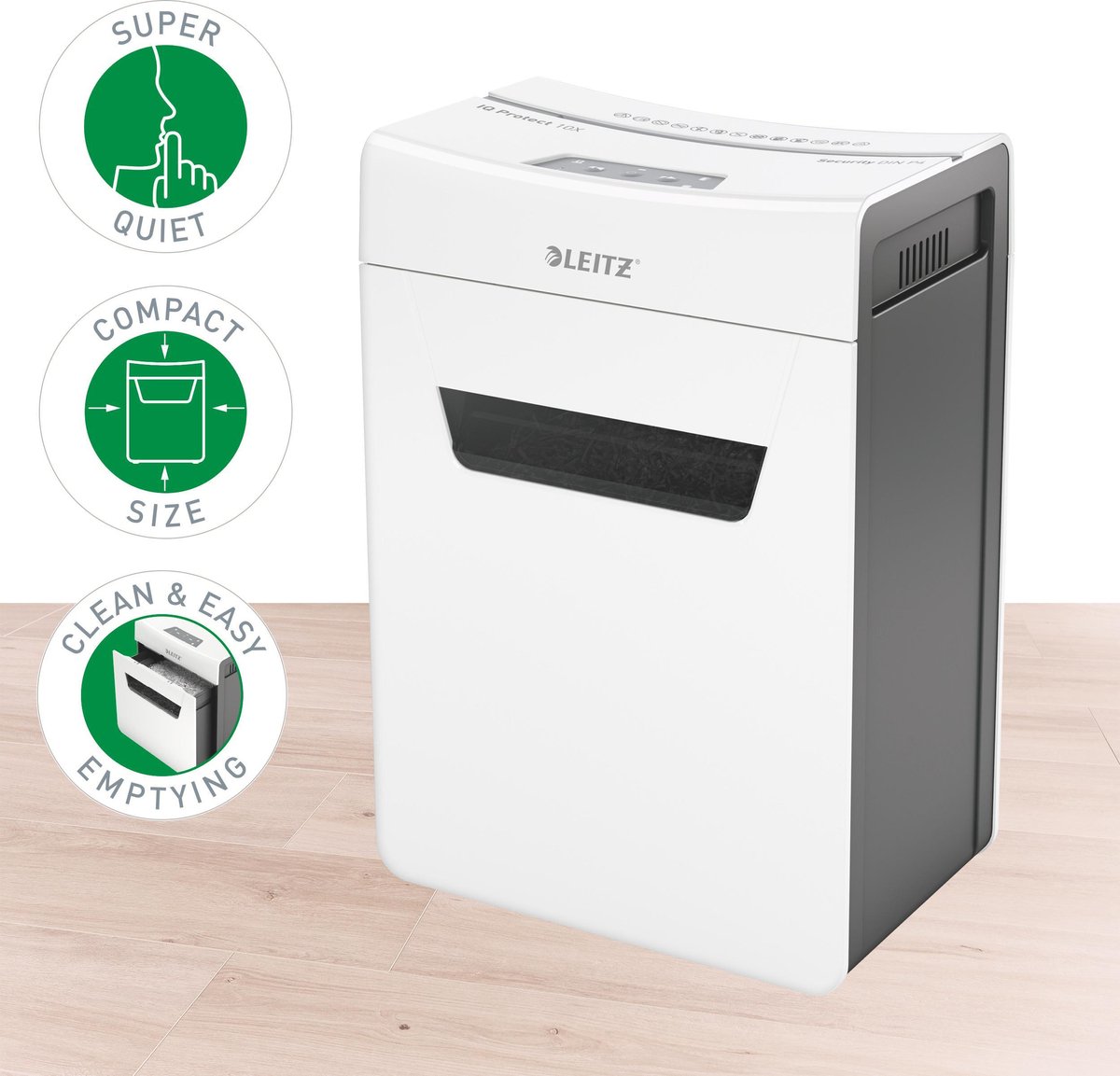 Leitz IQ Protect Premium Papiervernietiger 10X