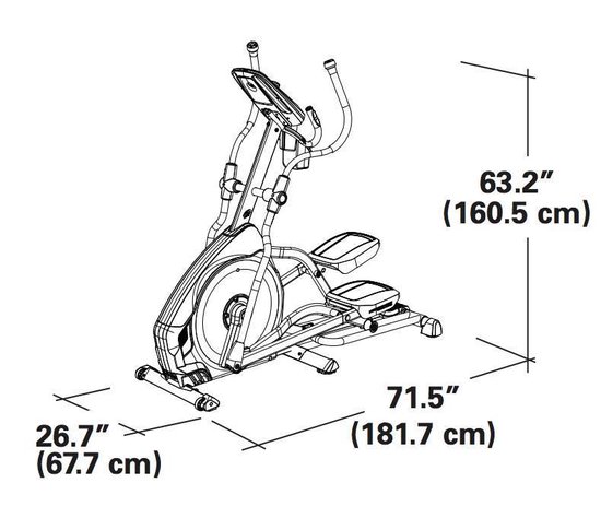 Nautilus E626 Crosstrainer Black Series - Met Runsocial