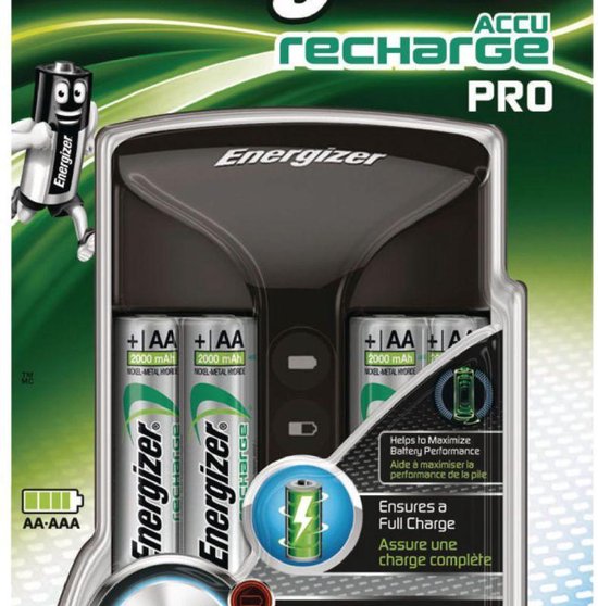 Energizer Batterijlader Pro Charger, Inclusief 4 X Aa Batterij, Op Blister