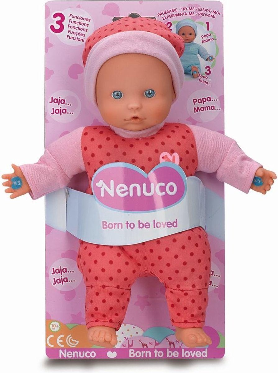 Nenuco Pop Soft Met 3 Functies 25 Cm - Roze