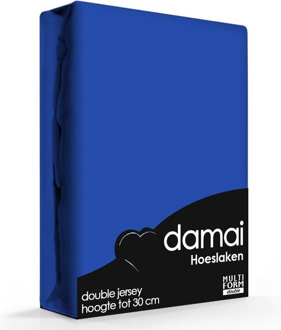 Damai Multiform Double Jersey Hoeslaken Ultramarine-180 X 220 Cm Xl - Blauw