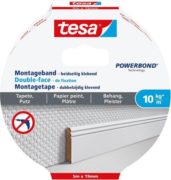 Tesa Powerbond Montage Tape Gevoelige Oppervlakken
