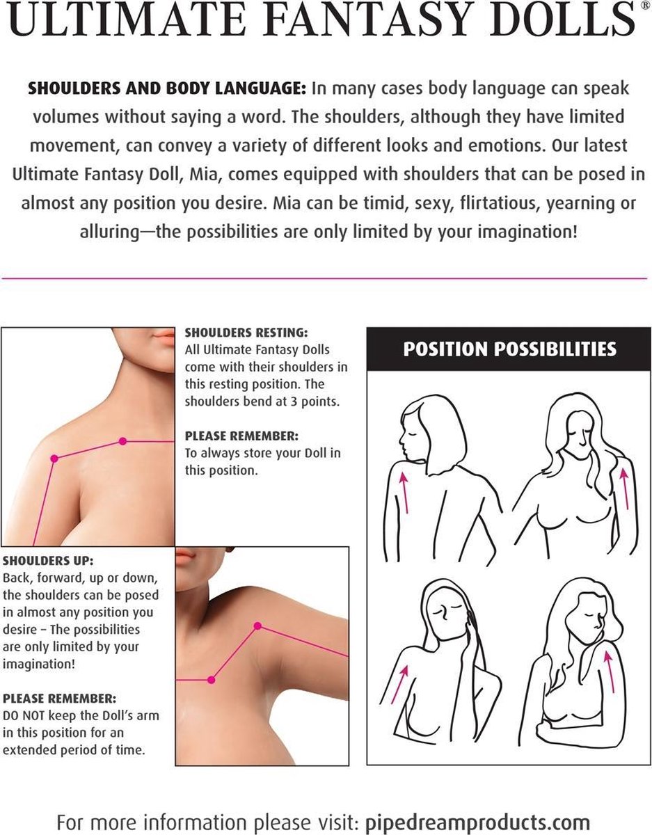 Pipedream Ultimate Fantasy Dolls sexpop Mia - Beige