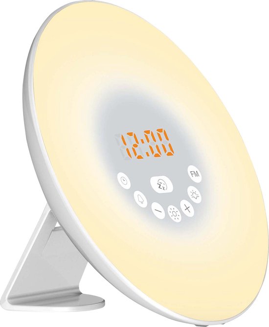 Nikkei Ncw20 Wake Up Light Wekker Met Radio - Wit