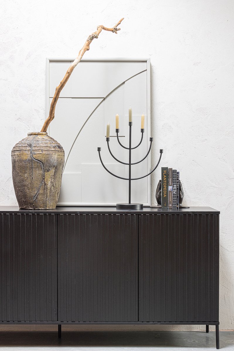 Woood Exclusive New Gravure Dressoir - Zwart