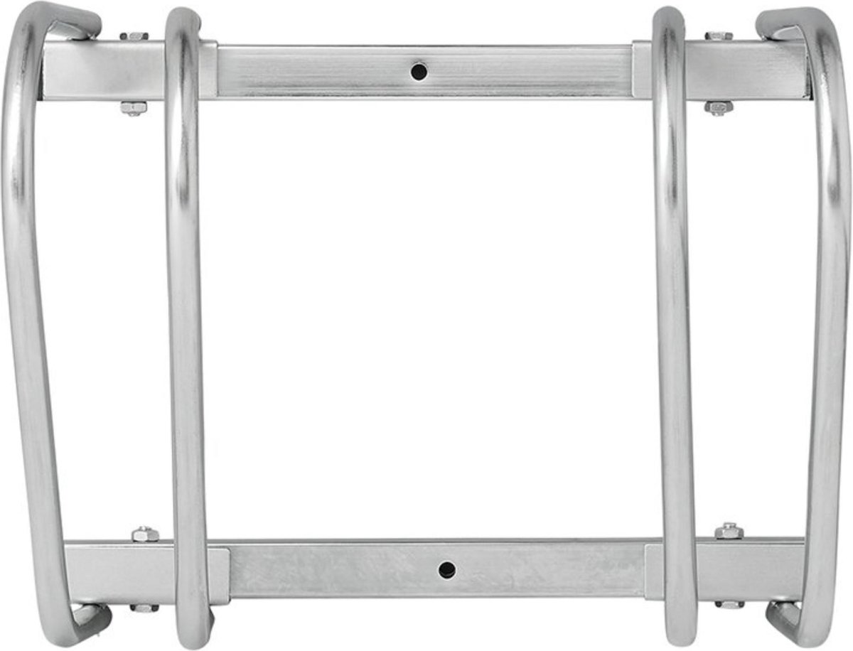 PROPLUS Fietsenrek Voor Twee Fietsen 26 X 40 X 33 Cm Zilver - Silver