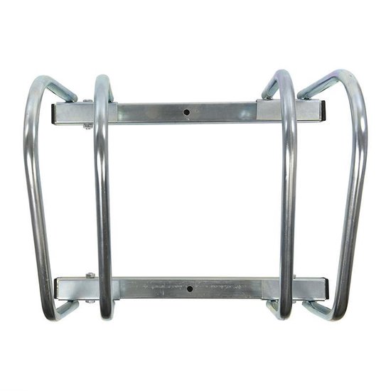 PROPLUS Fietsenrek Voor Twee Fietsen 26 X 40 X 33 Cm Zilver - Silver