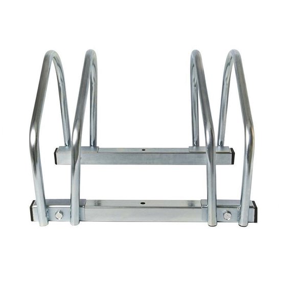 PROPLUS Fietsenrek Voor Twee Fietsen 26 X 40 X 33 Cm Zilver - Silver
