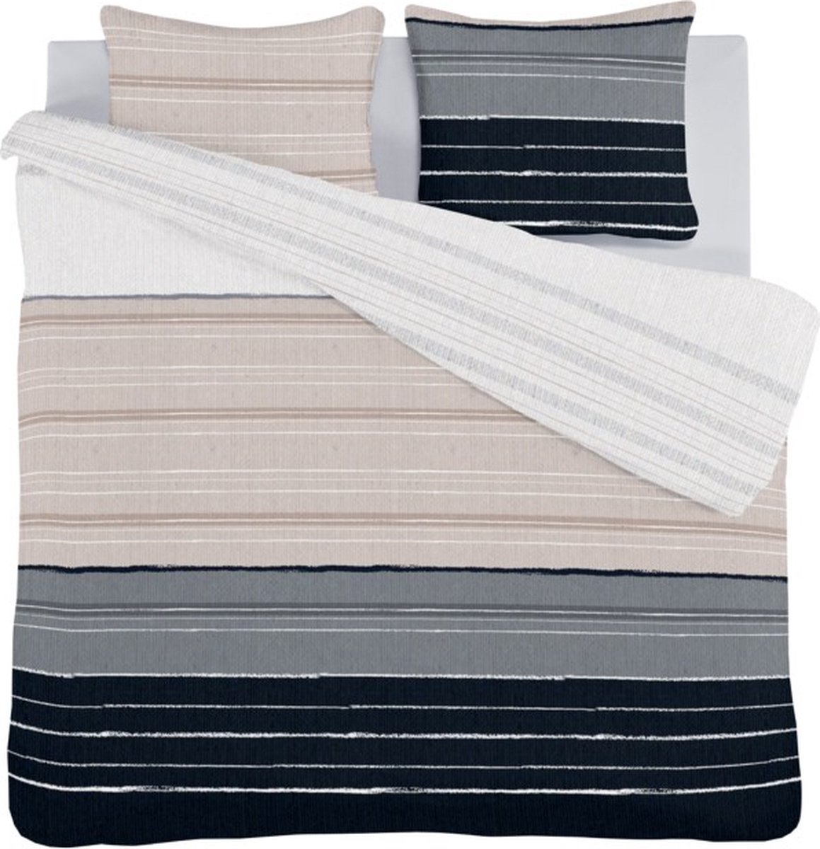 Huismerk Premium Chalky 200 x 220 cm dekbedovertrek - Bruin