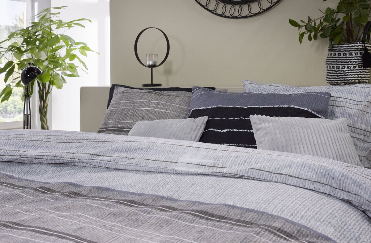 Huismerk Premium Chalky 200 x 220 cm dekbedovertrek - Bruin