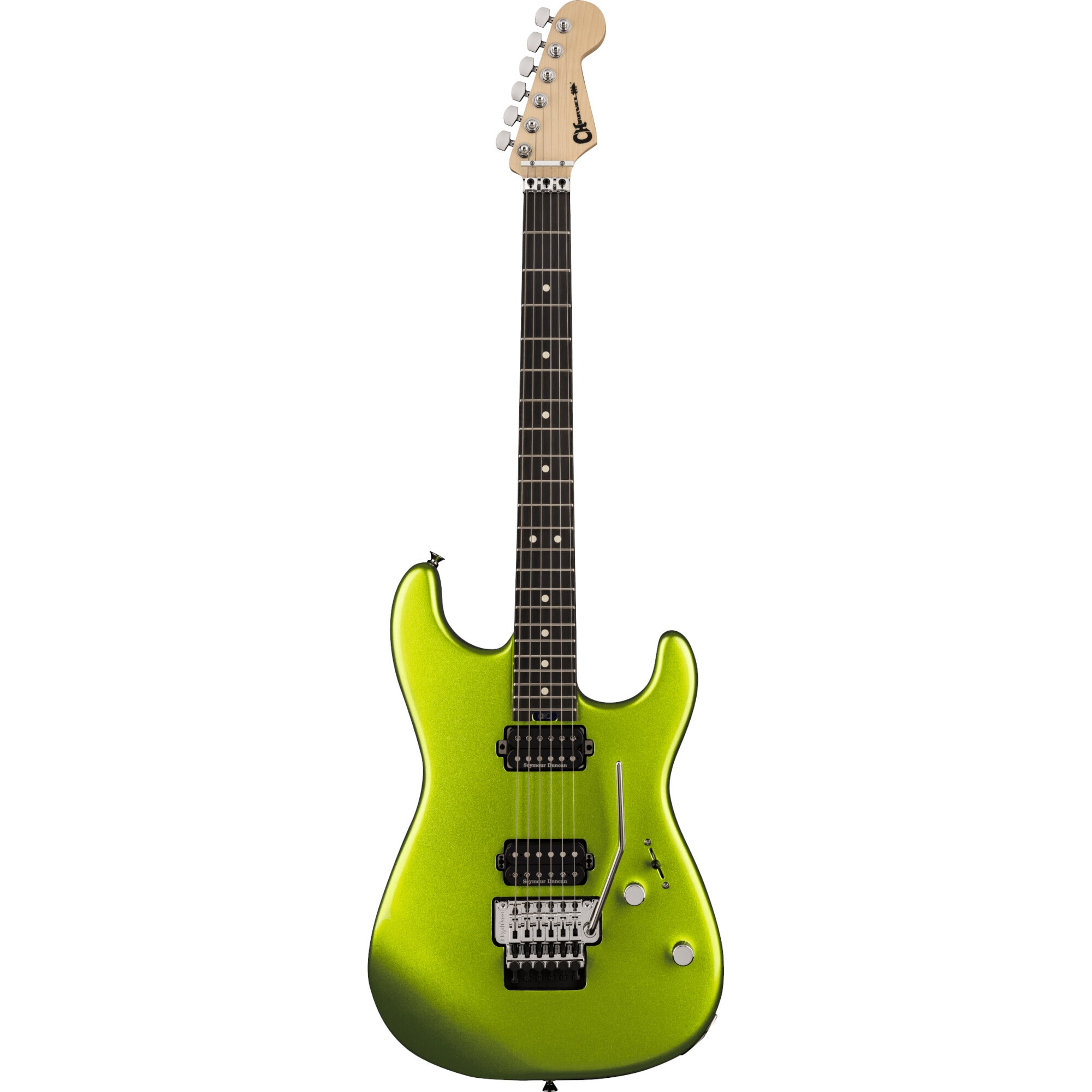 Charvel Pro-Mod San Dimas Style 1 HH FR E Lime Green Metallic elektrische gitaar