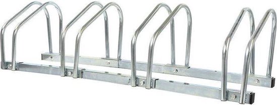 PROPLUS Fietsenrek Voor Vier Fietsen - Silver