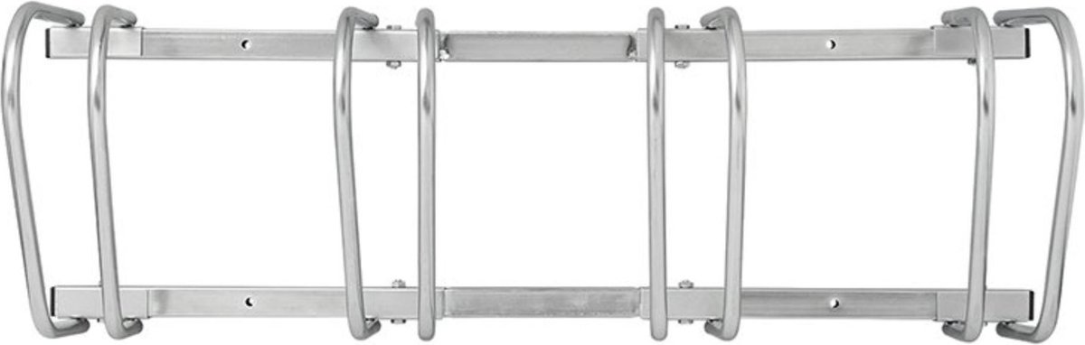PROPLUS Fietsenrek Voor Vier Fietsen - Silver