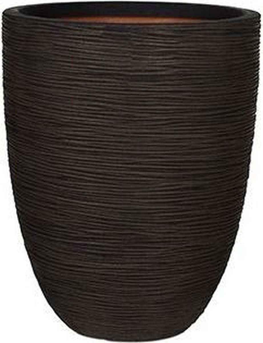 Capi Europe Vaas Eleg Laag Rib Nl 46x58 Antraciet - Zwart