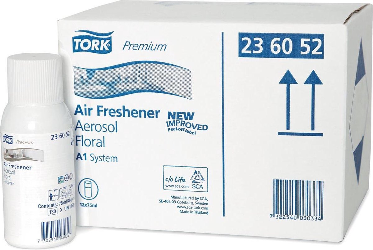 Tork Navulling Voor Luchtverfrisser, Bloemen, Systeem A1, Flacon Van 75 Ml