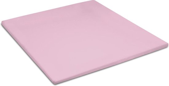 Cinderella Basic Percaline Katoen Topper Hoeslaken - 100% Percaline Katoen - Lits-jumeaux (160x200 Cm) - Candy - Roze