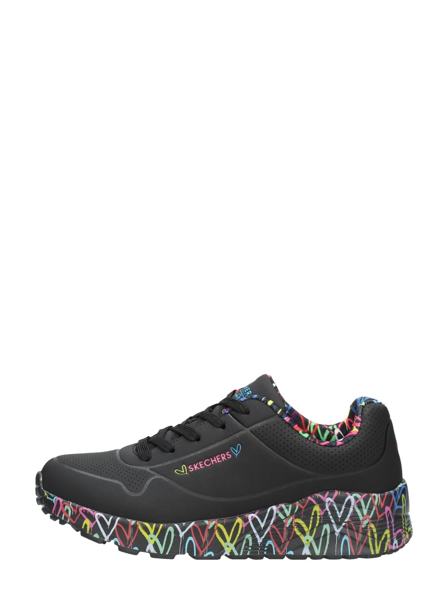 SKECHERS - Uno Lite Lovely Luv - Zwart